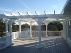 View 2 of custom deck pergola