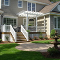 Pergola with Twist Picket Porch Rail