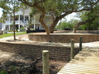 Walls prior to landscaping