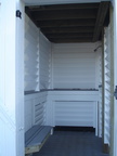 Louvered shower enclosure