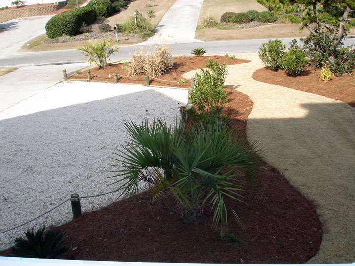 Landscaping with Rock Parking area Our Work